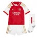 Maillot de foot Arsenal Martin Odegaard #8 Domicile vêtements enfant 2023-24 Manches Courtes (+ pantalon court)